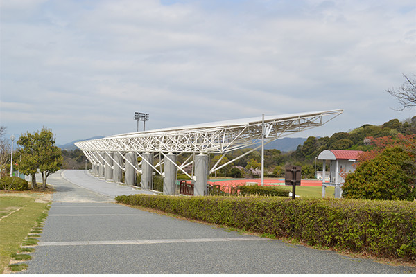 山城総合運動公園陸上競技場スタンド上屋新築工事